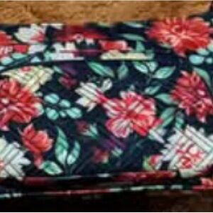 Lug Floral Bloom Bag with Red and Green Accents